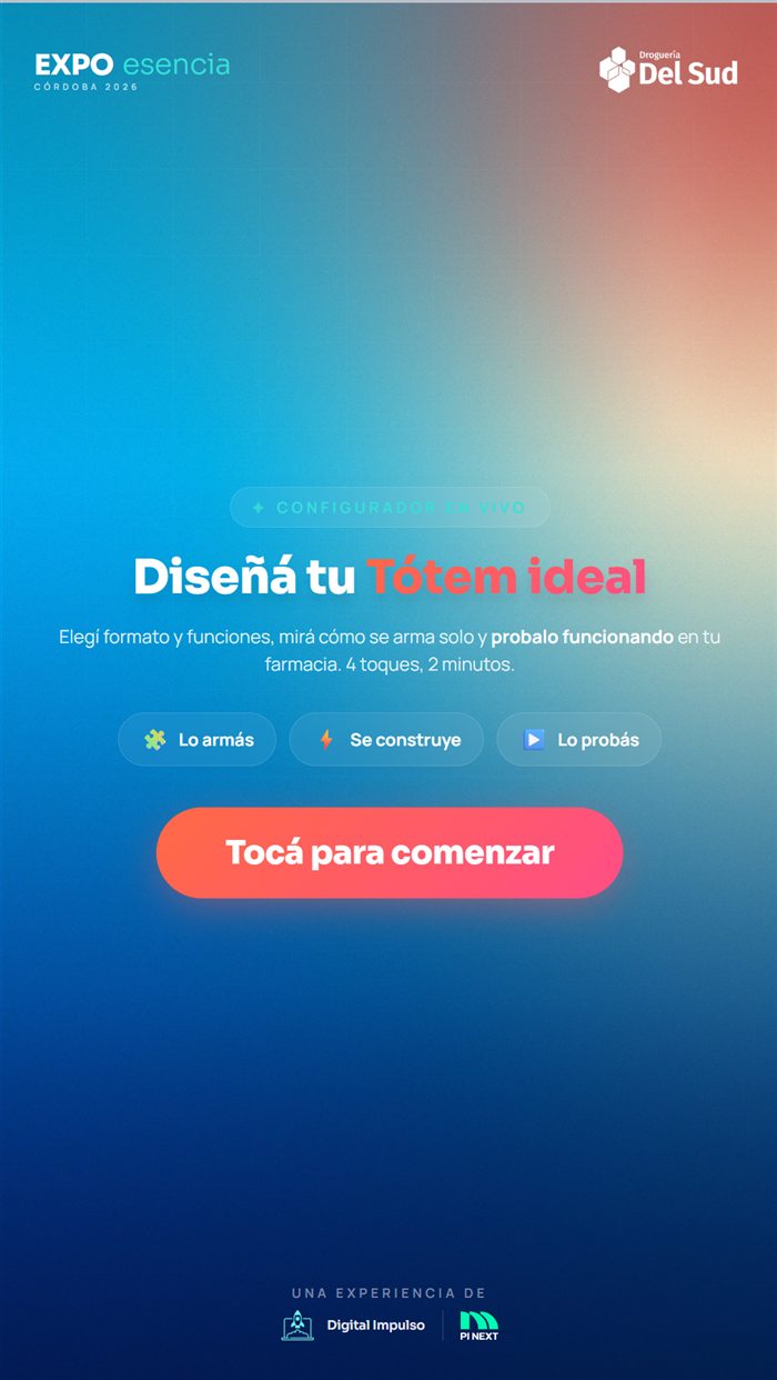 Pantalla del tótem Diseñá tu Tótem de Droguería Del Sud